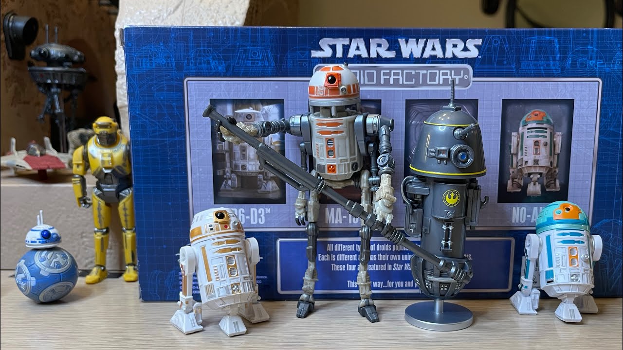 Star Wars Droid Factory Star Wars The Mandalorian R6-D3•MA-13•R1•N0-AH 🎥🎞️✅😃✅