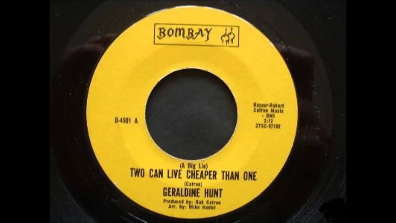 Geraldine Hunt ... Two can live cheaper than one.