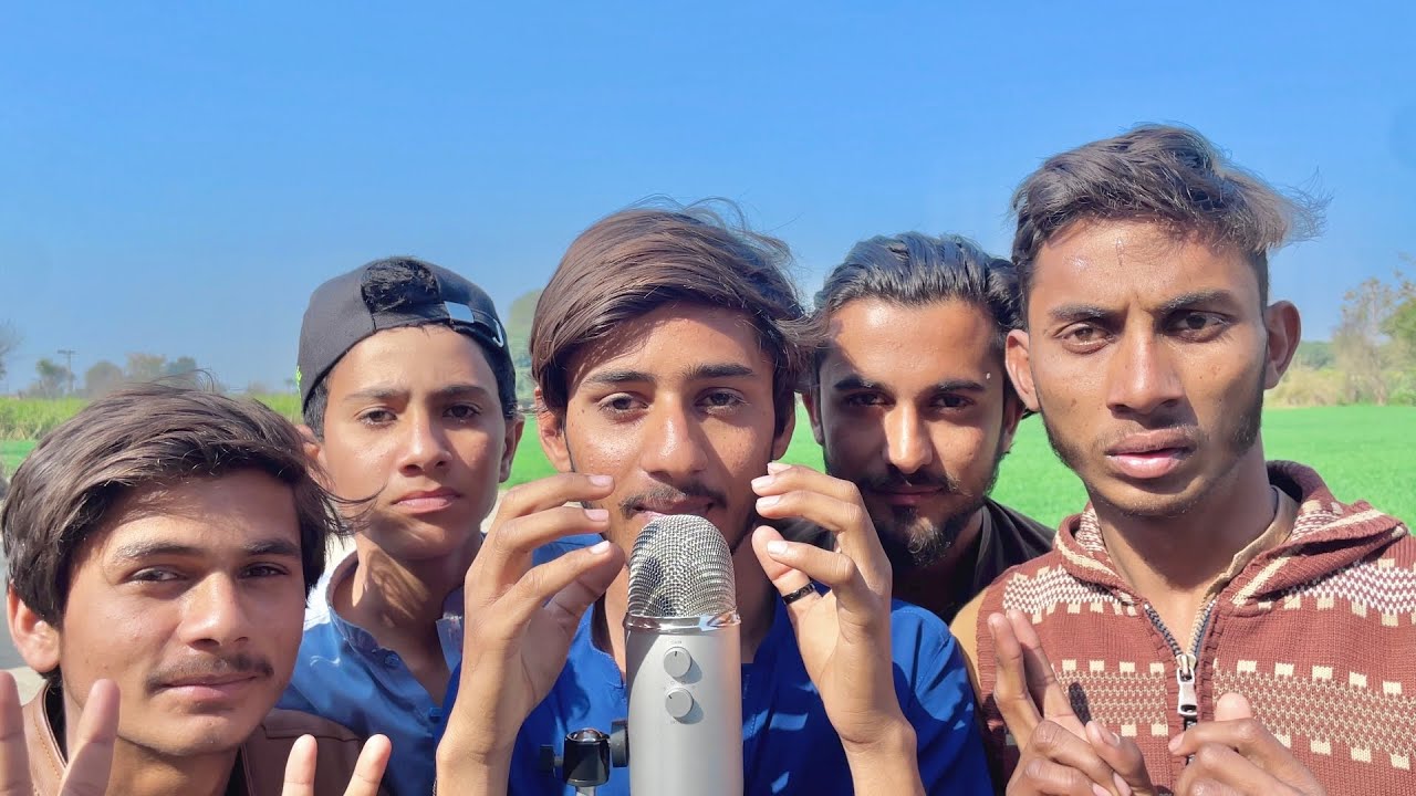 ASMR WITH My Village Friends Mouth  And Hands Sounds 🌾
