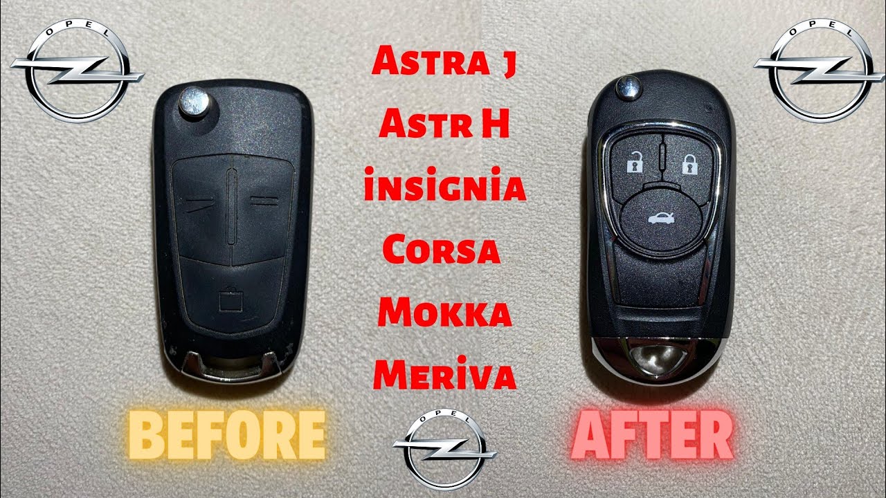 Opel Yeni Anahtar Kabı Değiştirme (Astra,İnsignia,Corsa)