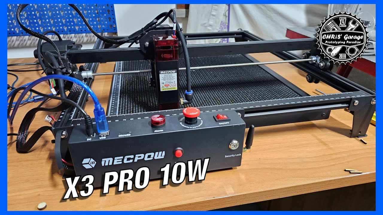 MECPOW X3 PRO 10W: Incisore laser Economico e Perfettamente Funzionante (video breve)