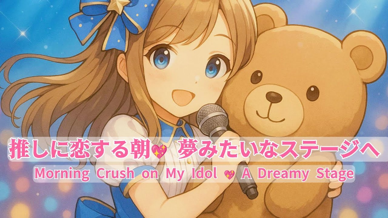【CUTEなアイドルBGM】推しに恋する朝💖 夢みたいなステージへ　Morning Crush on My Idol 💖 A Dreamy Stage