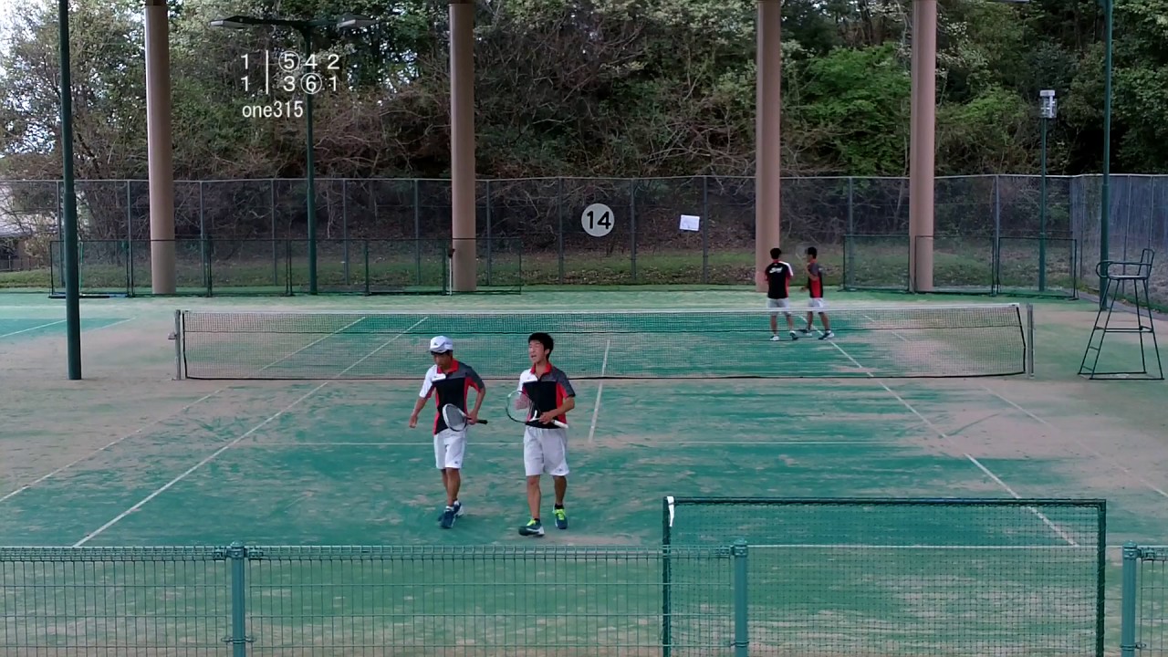★ソフトテニス全日本U17合宿2017　練習試合4　山根・根本ー阪本・広岡