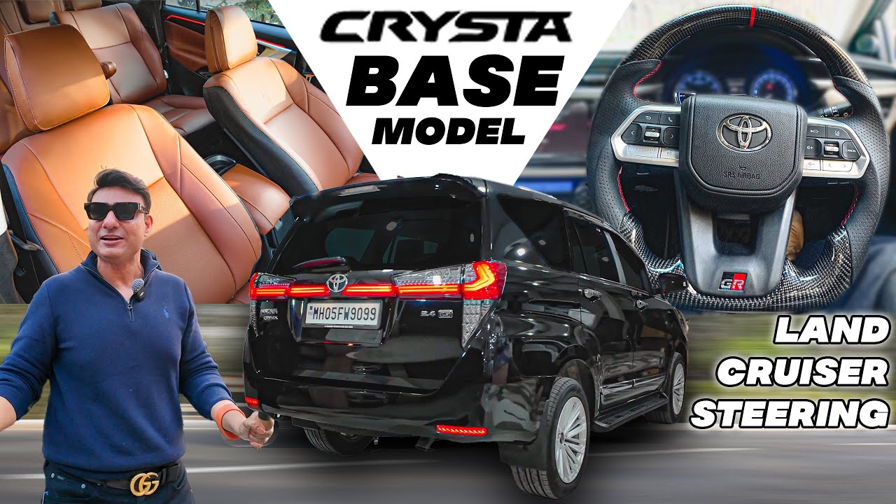 CRYSTA G BASE MODEL BLACK BEAUTY MODIFIED WITH REAL CARBON STEERING AND FULL INTERIOR😳🔥|📞9321811482