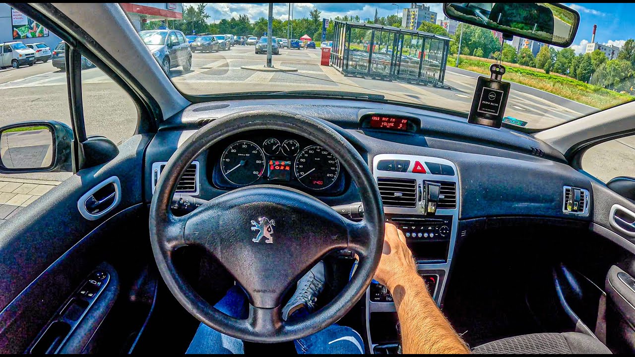 2007 Peugeot 307 (1.6 HDi 90 hp) | POV Test Drive #2486 Joe Black