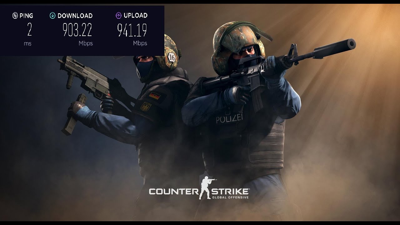 Downloading CSGO with 1000Mbps Internet