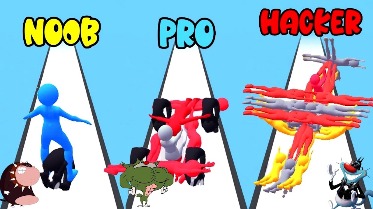 NOOB vs PRO vs HACKER Human Vehicle #3 Oggy And Jack Voice