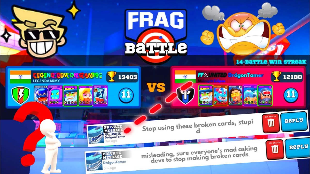 OMG!😁 My Opponent Getting😡 Anger On Me in FRAG Pro Shooter