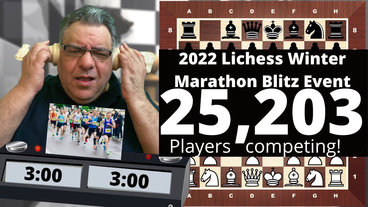 Lichess Winter 2022 Marathon! || Kingscrusher gets Rank 86 from 25,203 players competing