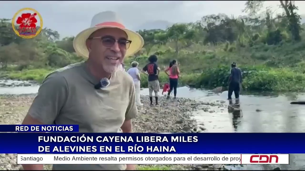 Fundación Cayena libera miles de alevines en el Río Haina