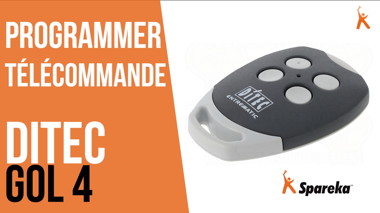 Comment programmer sa télécommande de portail Ditec GOL 4 ?