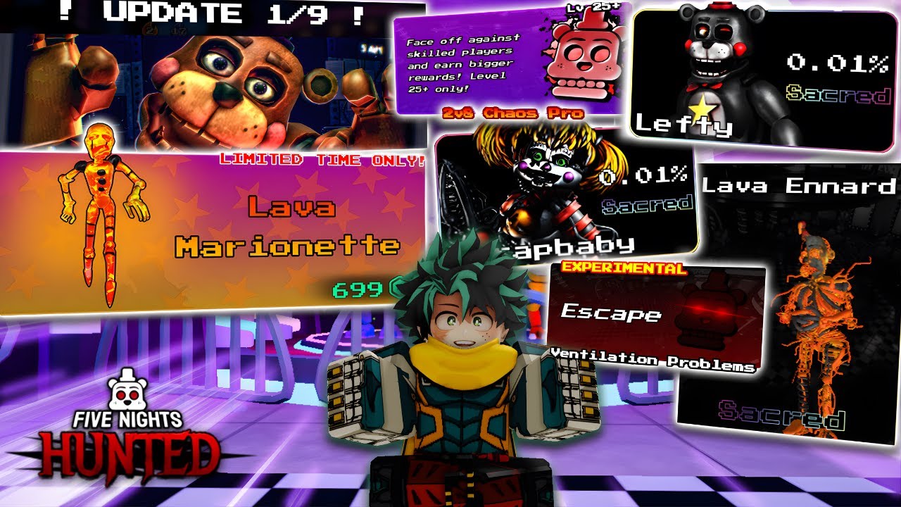 This Is How The NEW FNAF 6 Five Nights Hunted Update Looks Like! (NEW SACREDS, EXCLUSIVE, & MODES!)