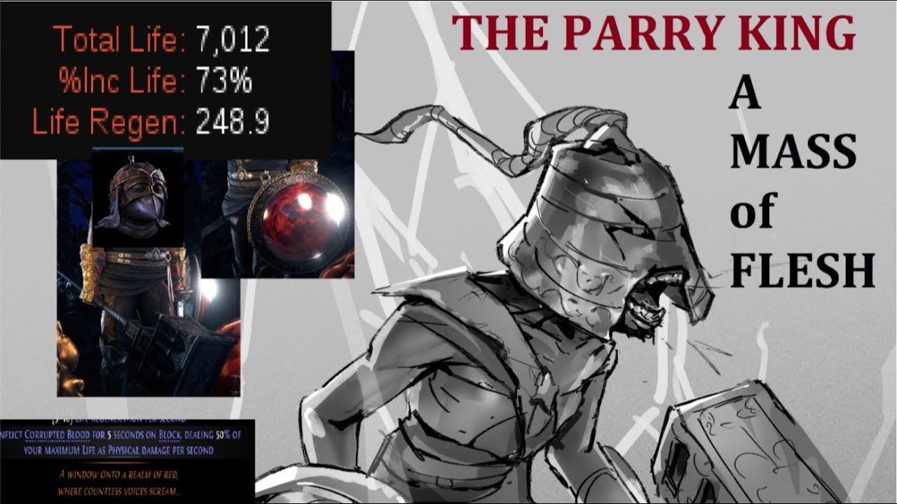 THE PARRY KING | BLOODBARRIER LIFE STACKER WARBRINGER | FULL BUILD GUIDE (POE 2| Works in .4)