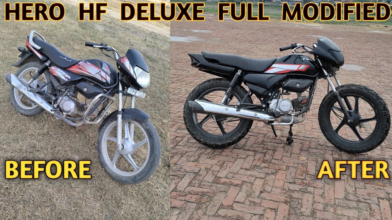 Hero HF Deluxe Fully Modified 🔥| Best Modified HF Deluxe | HF Deluxe restoration 