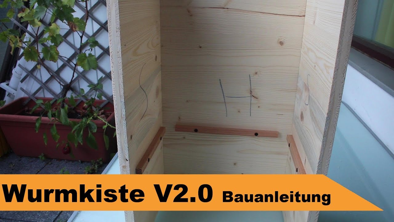 🌷 Wurmkiste selber bauen 🌻 Modell 2.0 für drinnen und draußen - Großstadtgärtnern