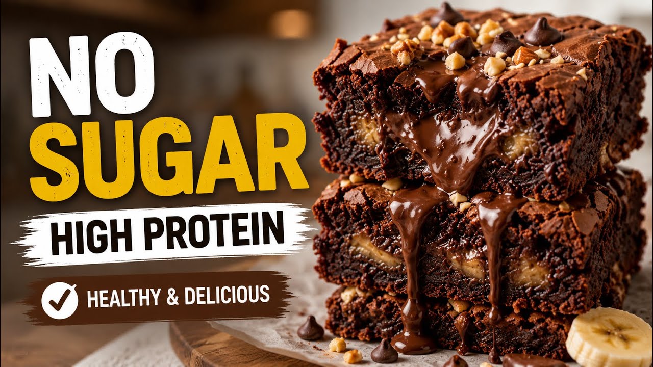 Cook Once, Eat for 2 Days | High Protein Banana Brownie Breakfast#HighProteinBreakfast