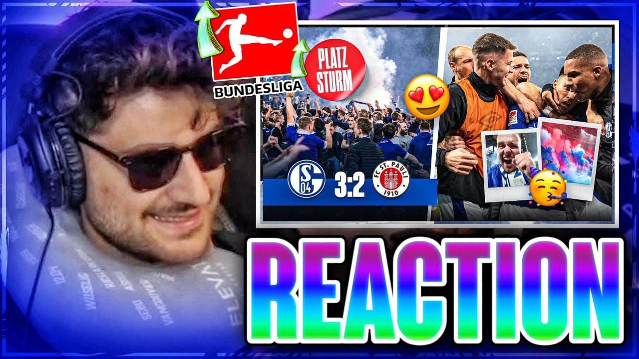 SCHALKE FANS STÜRMEN DEN PLATZ😱🔥 Eli reagiert auf SCHALKE VS ST. PAULI - AUFSTIEGS VLOG von Broski🙌🏼