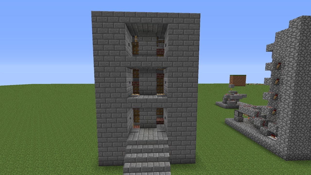Minecraft Paternoster Lift Tutorial 1/2 [De/HD]