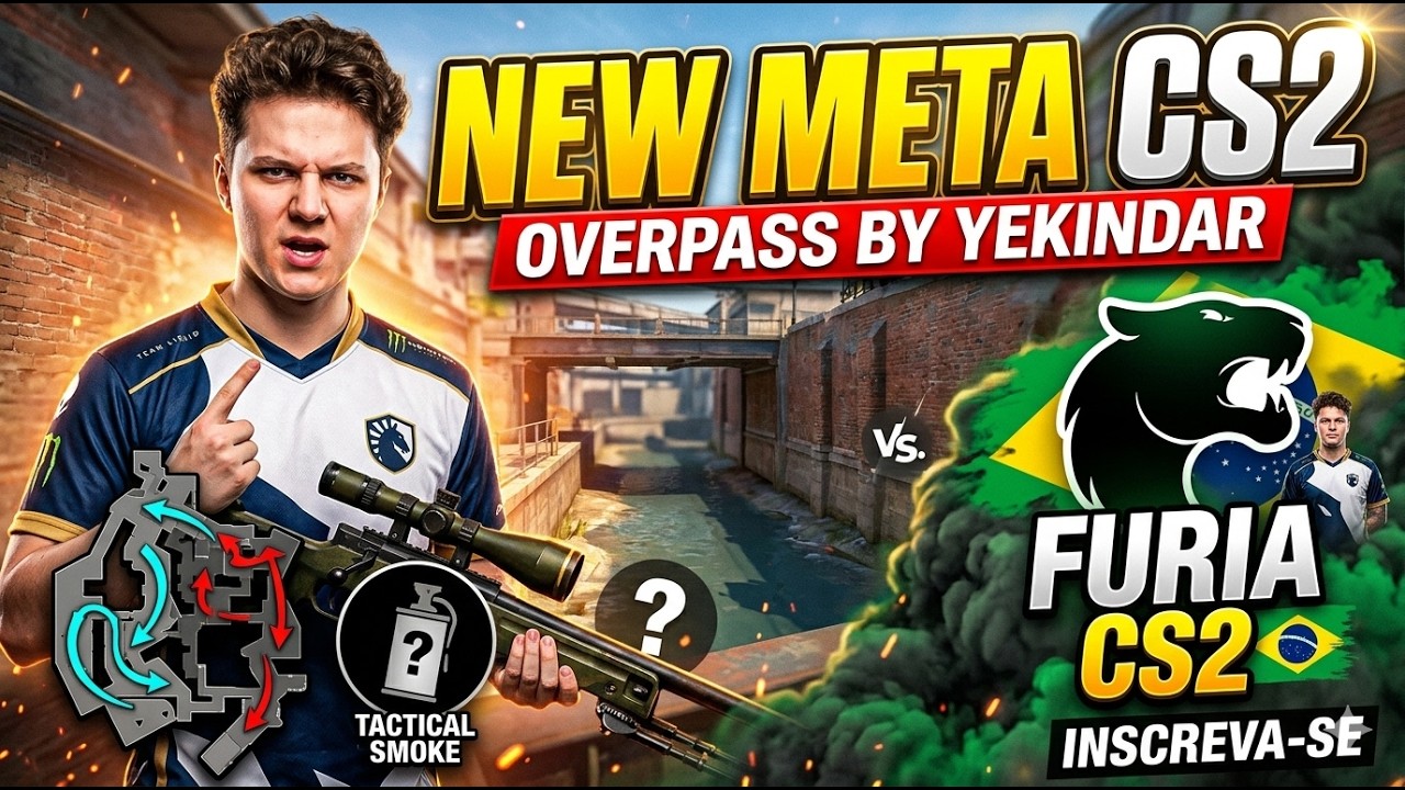 NEW META CS2 OVERPASS BY YEKINDAR - FURIA CS2