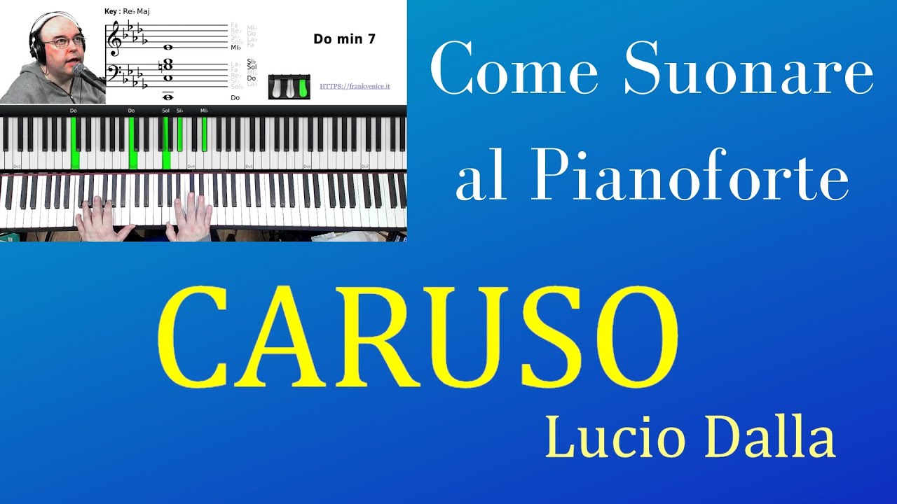 Come suonare al pianoforte Caruso di Lucio Dalla | TUTORIAL