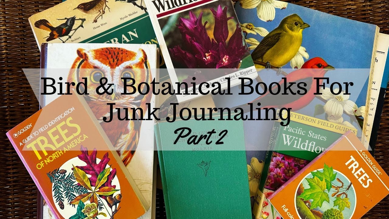 Junk Journal Book Haul Pt. 2 | Gorgeous Botanical & Bird Images for Paper Crafting & Altered Books