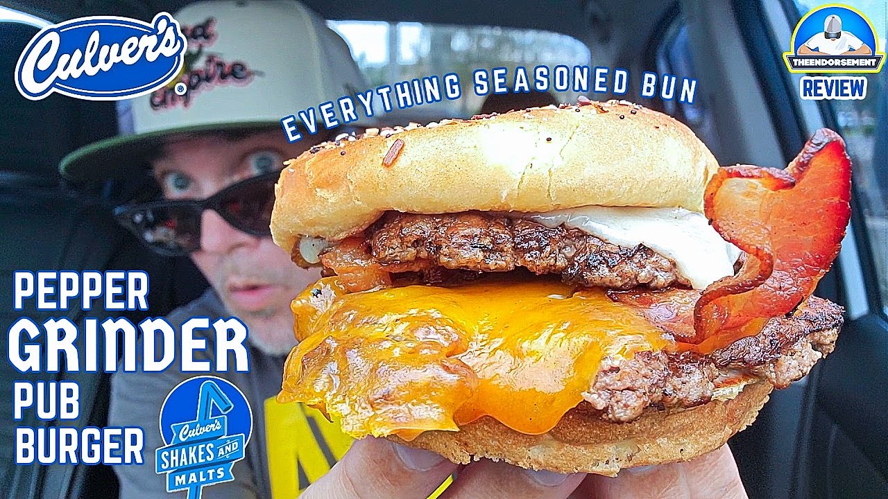 Culver's® Pepper Grinder Pub Burger Review! 🍔 | Is This Their BEST Burger Ever? | theendorsement