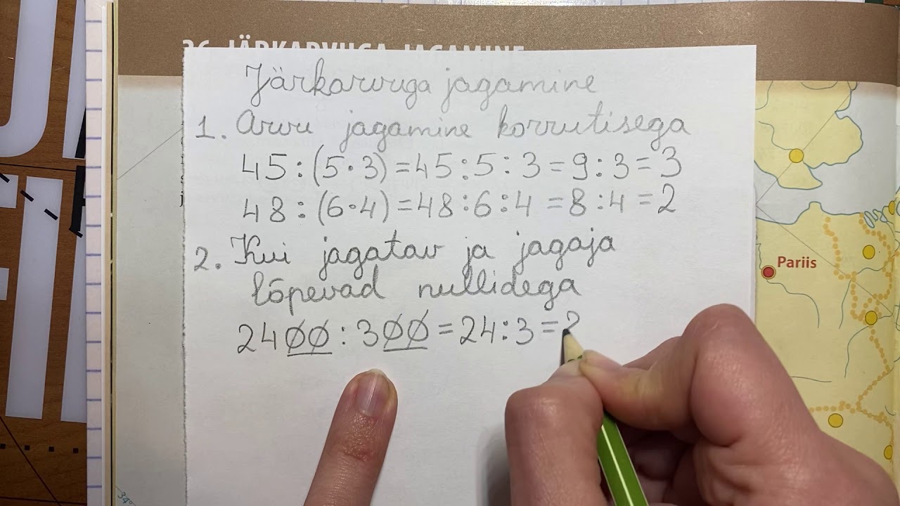 Järkarvuga jagamine  4.klass