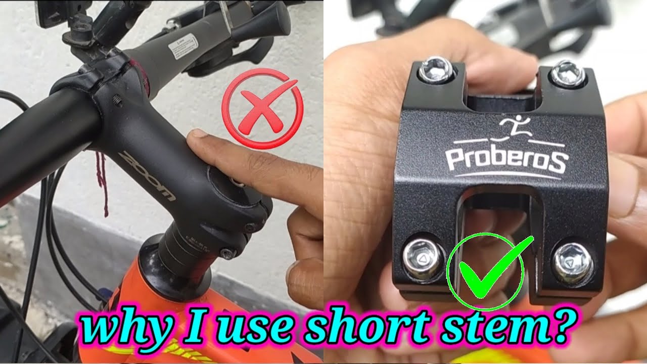 Mtb stem upgrade. why I use short stem.  benefits? It's good ya bad. #mtbstem #bicycleshortstem