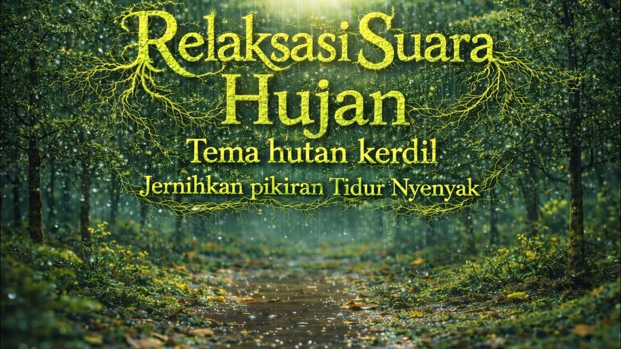 Asmr hujan bertema hutan kerdil relaksasi teman tidur nyenyak #asmrhujan #relaksasi 