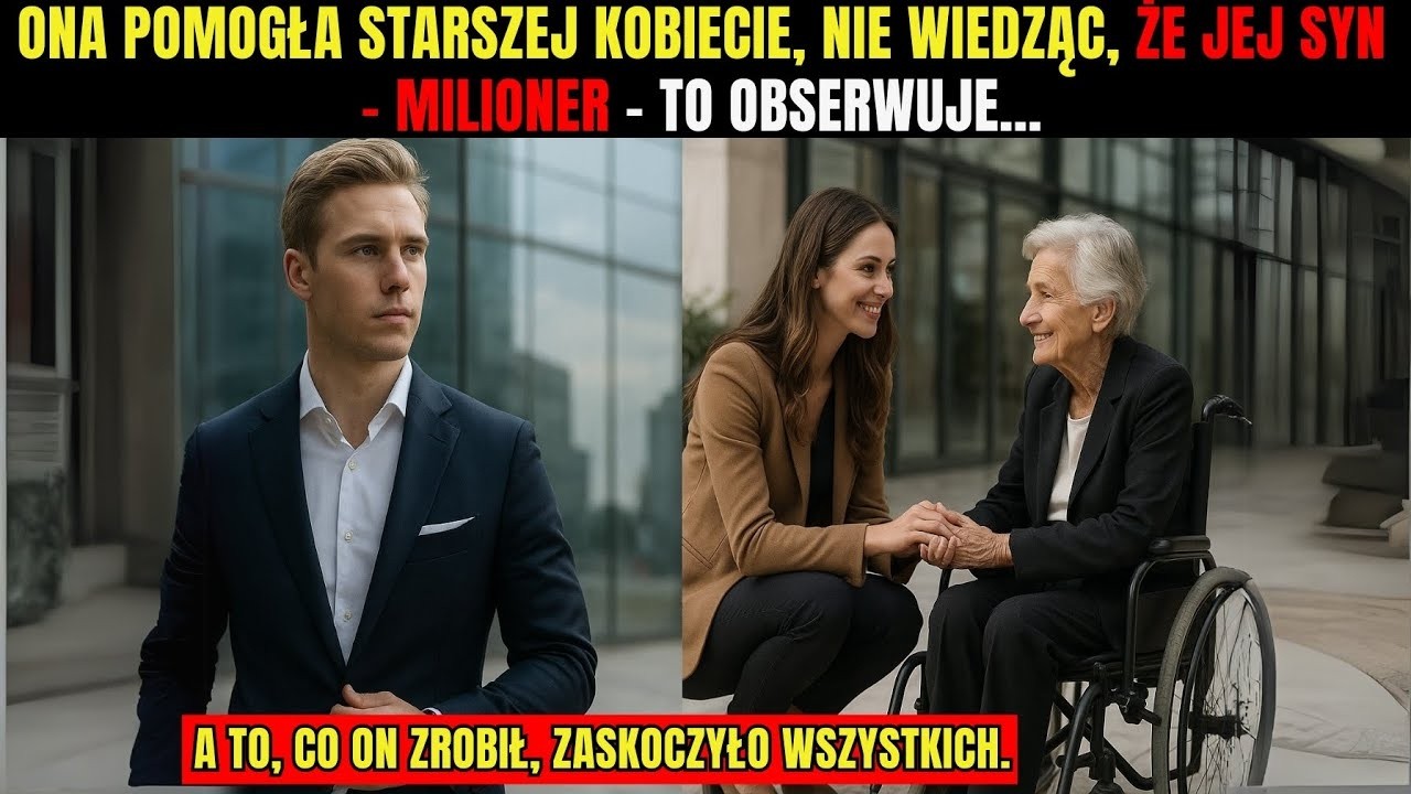Ona pomogła starej kobiecie, nie wiedząc, że jej milioner syn to widzi i się w niej zakochuje