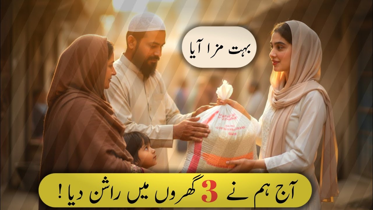 Ramzan Mein 3 Gharon Mein Rashan Taqseem | Emotional Ramadan Charity Vlog.