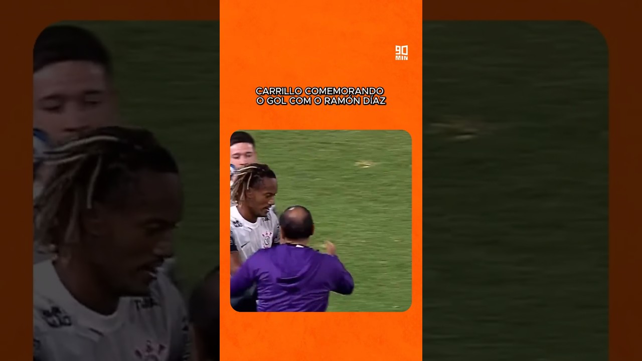 CARRILO EMPURRANDO O T&Eacute;CNICO RAM&Oacute;N D&Iacute;AZ EM COMEMORA&Ccedil;&Atilde;O AO GOL?!