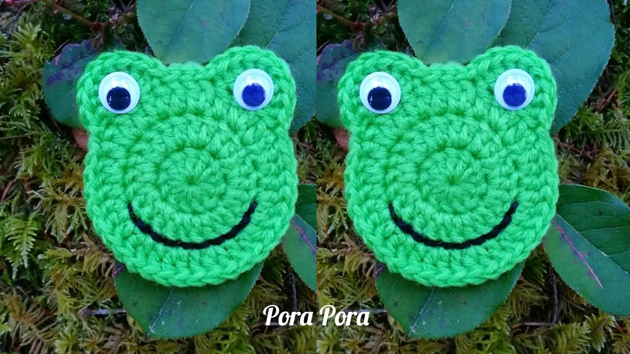 Crochet Frog Applique I Crochet Animal Applique