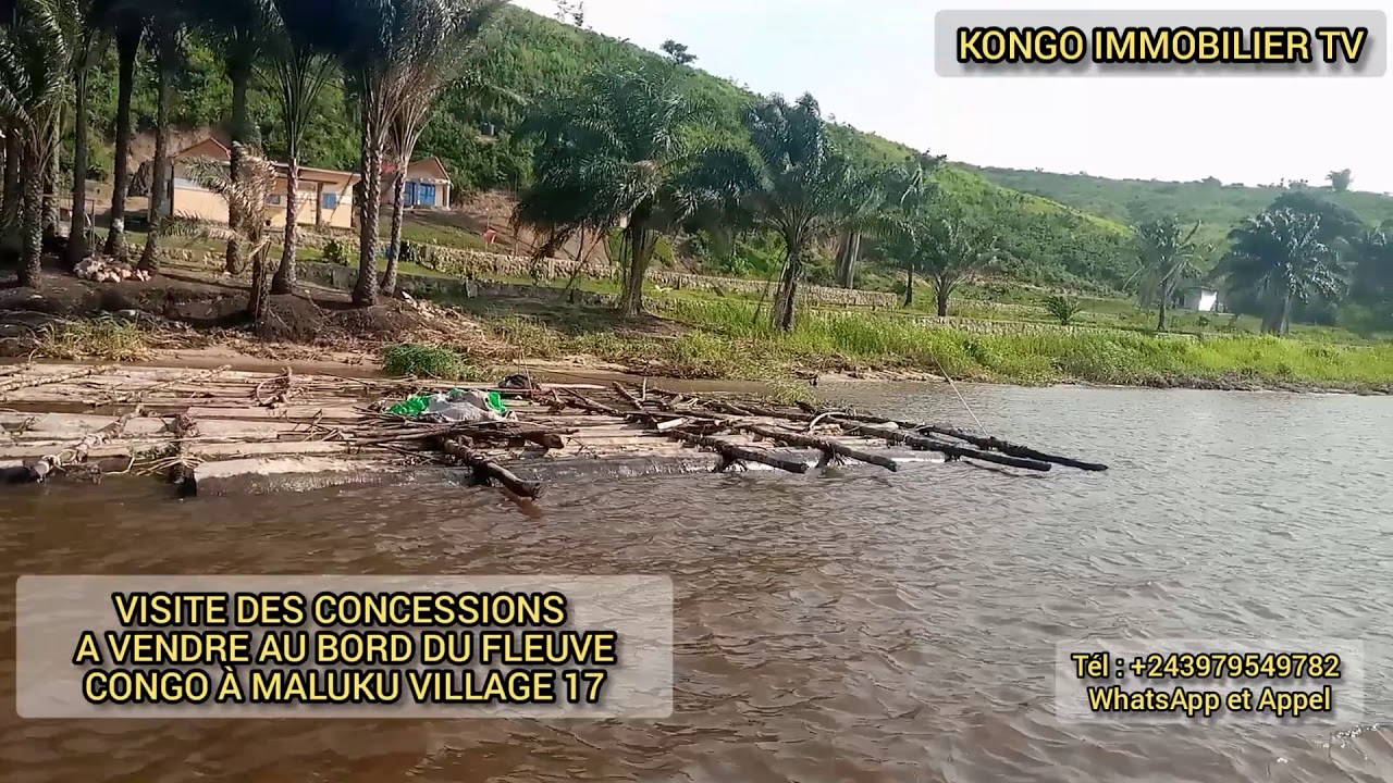 VISITE DES CONCESSIONS À VENDRE AU BORD DU FLEUVE CONGO À MALUKU VILLAGE 17