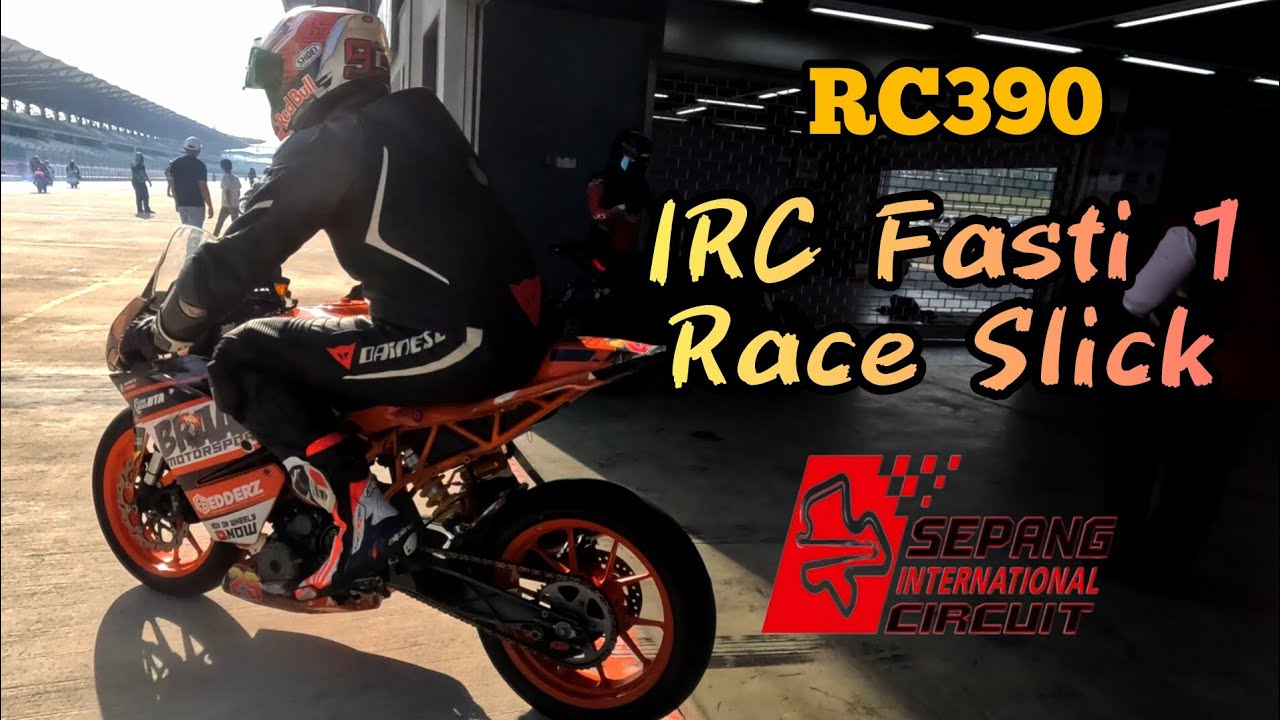 KTM RC390 IRC Fasti 1 (Race Slick) - Ride in Sepang