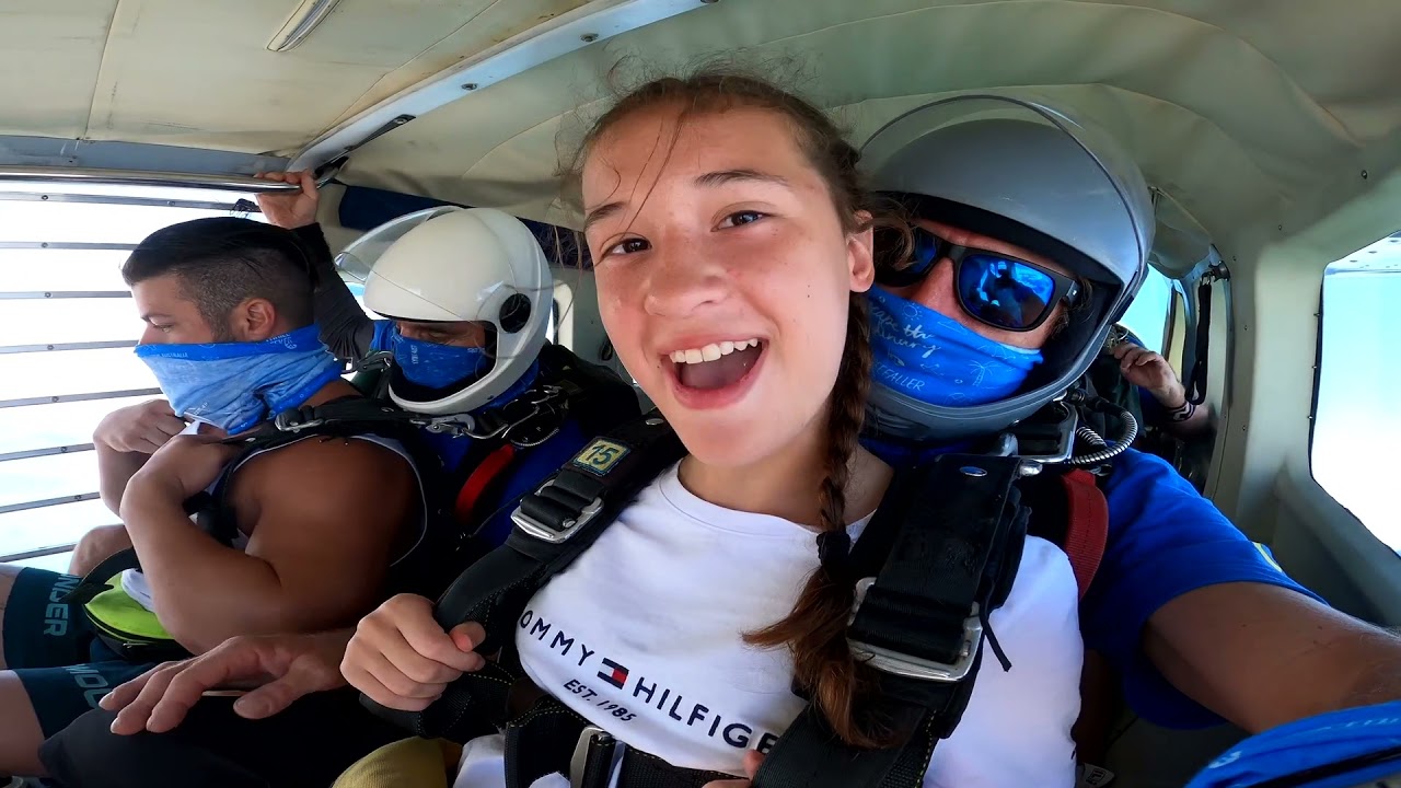 12 years old first time Sky diving.