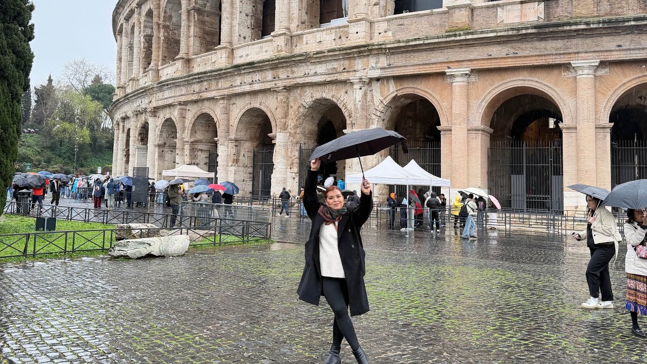 En Roma conociendo El Coliseo  