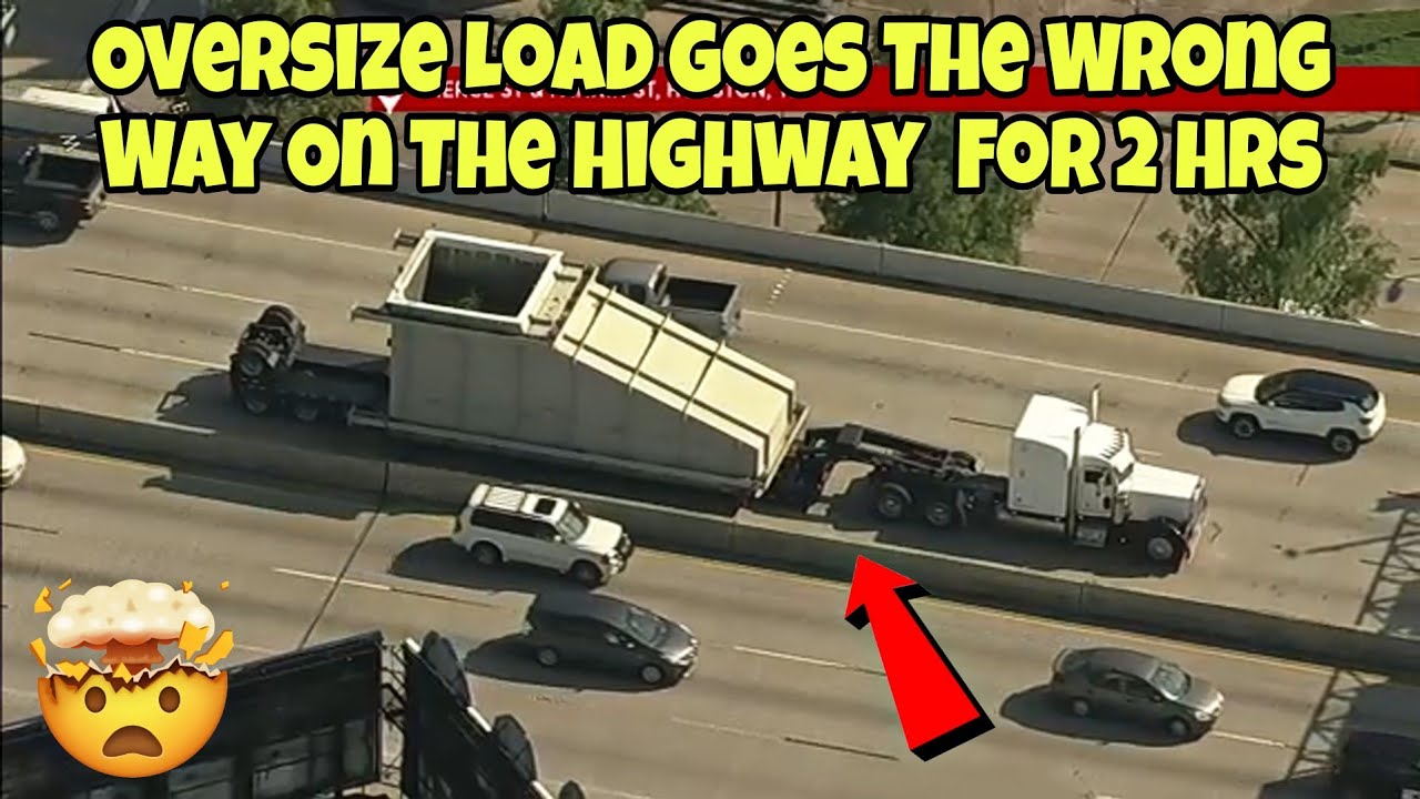 Truck Driver Hauling Oversize Load Makes The Biggest Mistake Of His Life Caught On Video