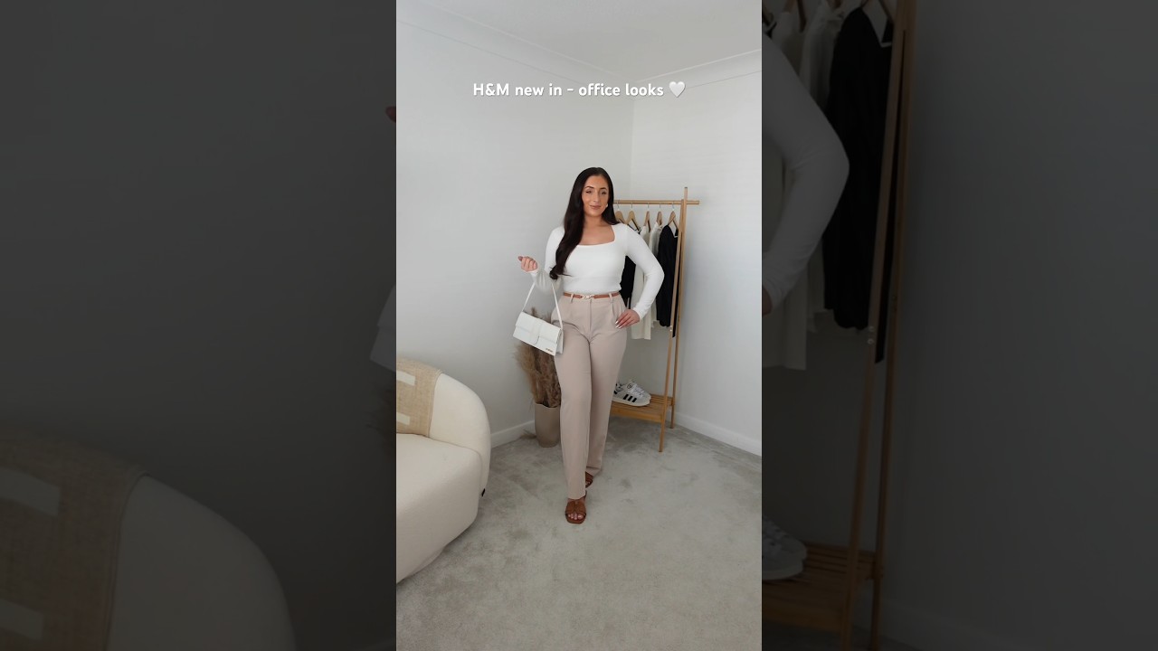H&M new in haul - office outfits 🤍 #hmhaul #officewear #quietluxury