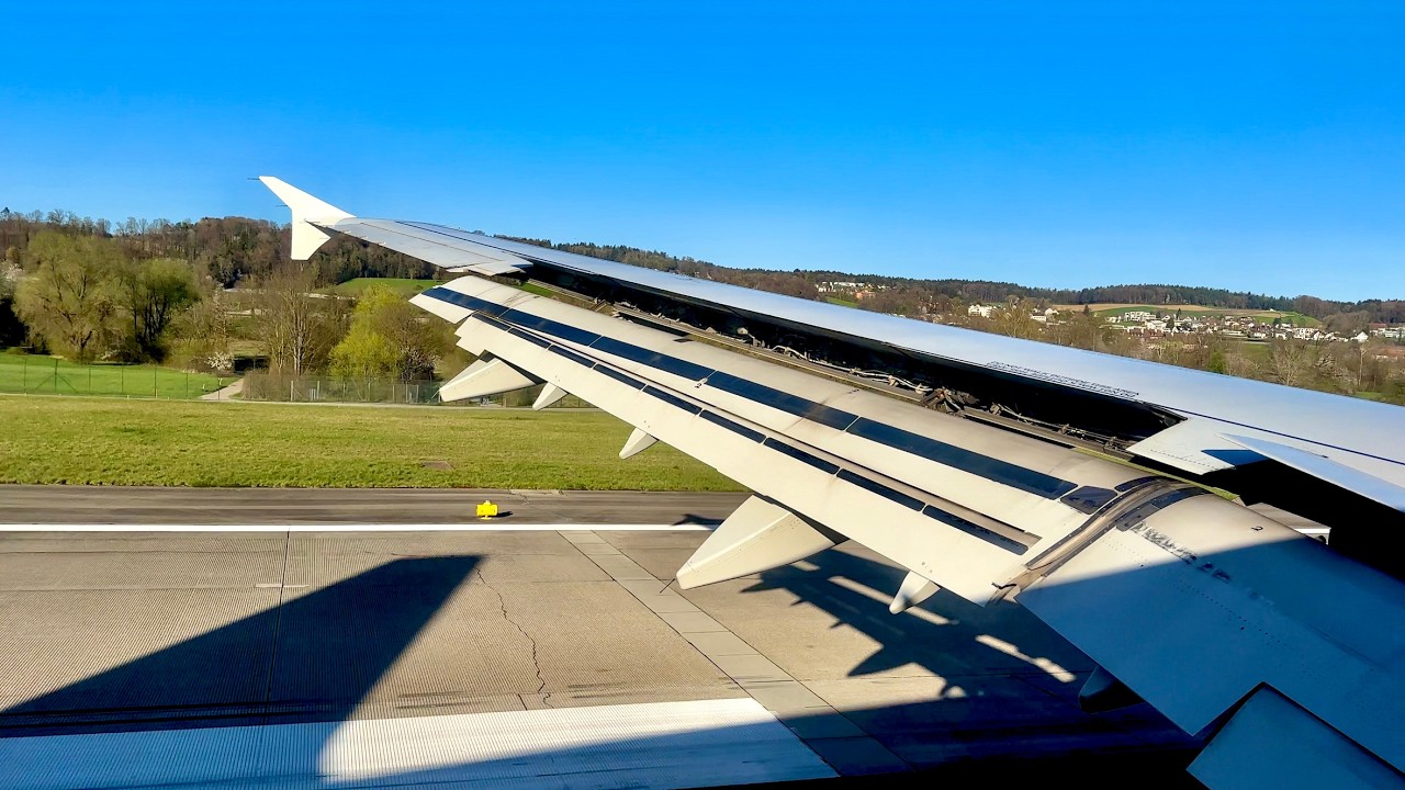 [4K] BOUNCY Zurich Landing | Privilege Style | Airbus A321-231 | ZRH | UX1671 | EC-NLJ