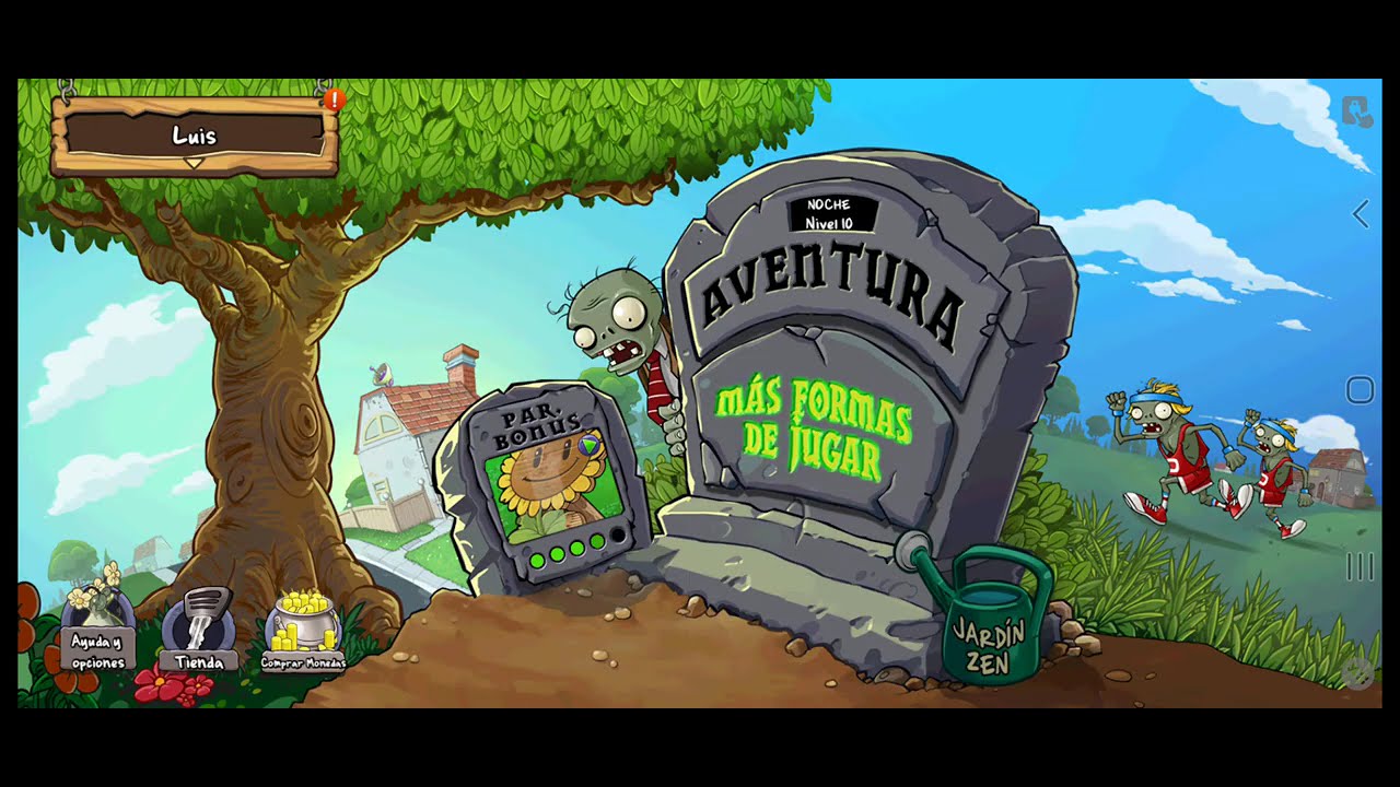 Planta vs. Zombies - Game - Noche Nivel 10