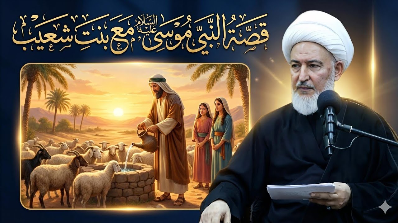 قصة النبي موسى عليه السلام مع بنت شعيب - الشيخ فاضل الصفار