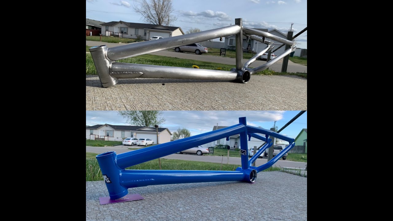 BMX frame restoration, How to strip paint and re paint a BMX frame.