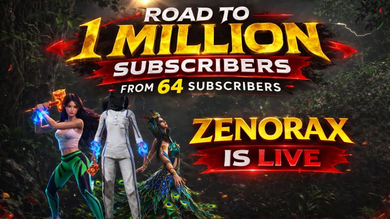 Road to 1 million subscribers 🗿🔥. WATCH Zenorax live 🔥 Scarfall update gameplay ✨🔫