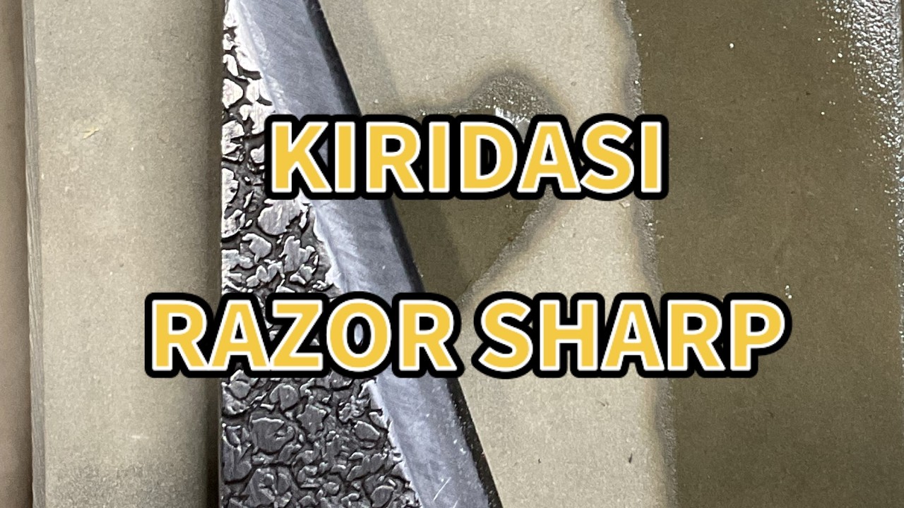 宮村流で切り出し刀を研ぎ上げる　Japanese Master Sharpens a Kiridashi Knife – Miyamura Style