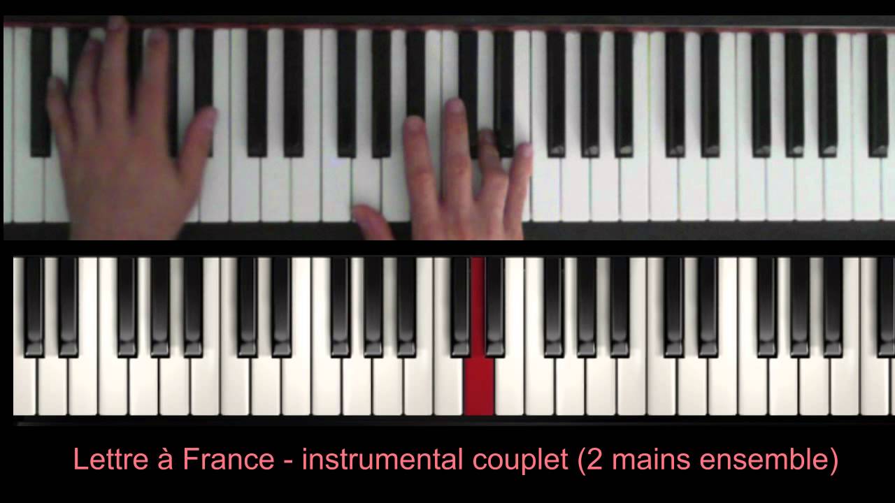Michel Polnareff - Lettre à France (piano tutoriel)