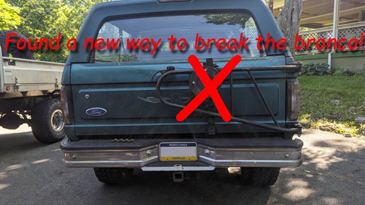 Found a new way to break my bronco! (tire carrier repair)