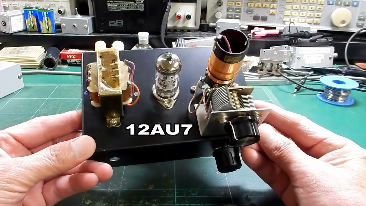12Vでスピーカを鳴らす真空管ラジオの実験