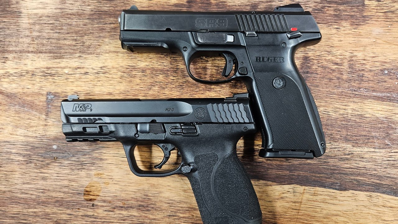 Smith & Wesson M&P 2.0 versus Ruger SR9 9mm luger. Porównanie celności.