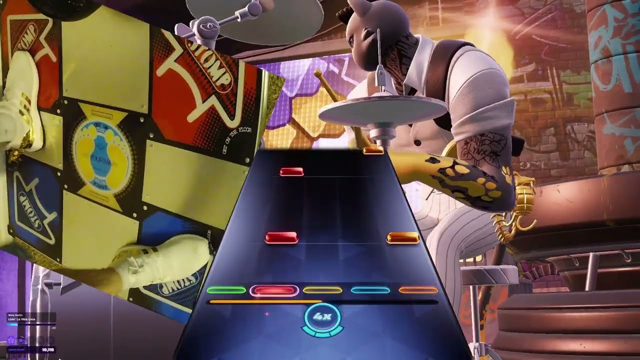 Pump It Up Fortnite Festival Expert: Livin' La Vida Loca Ricky Martin Drum